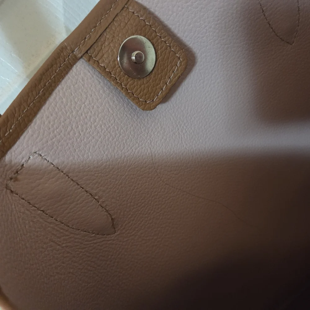 Roots Cervino Leather Tote Brown/ Pink - Picture 6 of 12